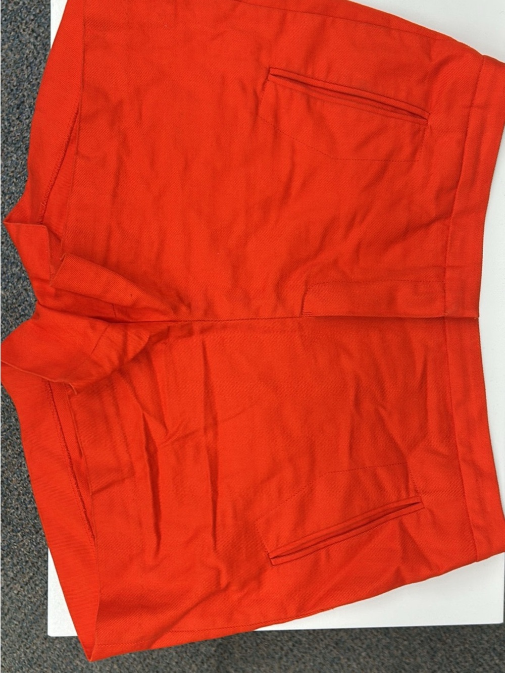 Lacoste Orange Twill Shorts Size 8